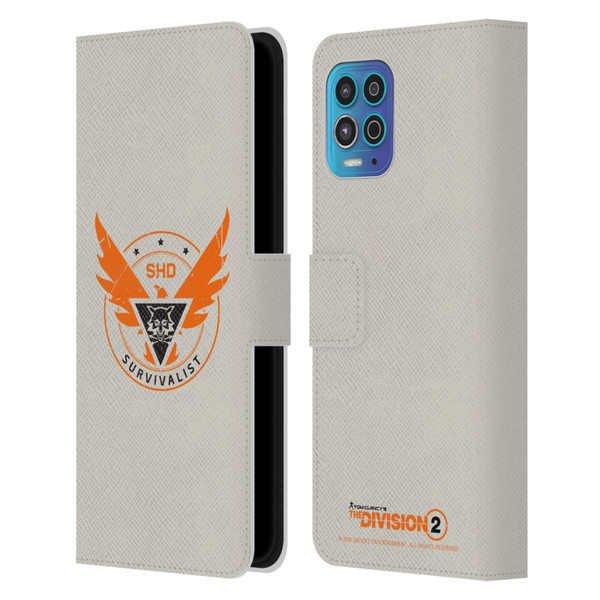 Tom Clancy's The Division 2 Logo Art Survivalist Leather Book Wallet Case Cover For Motorola Moto G100