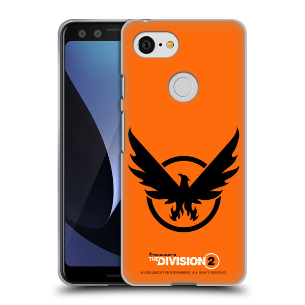 Tom Clancy's The Division 2 Logo Art Phoenix 2 Soft Gel Case for Google Pixel 3