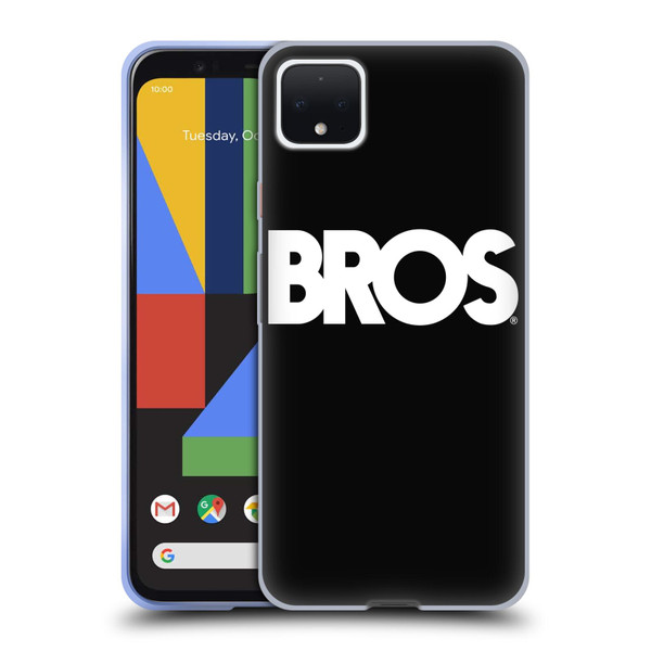 BROS Logo Art Text Soft Gel Case for Google Pixel 4 XL