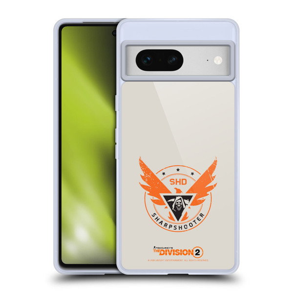 Tom Clancy's The Division 2 Logo Art Sharpshooter Soft Gel Case for Google Pixel 7