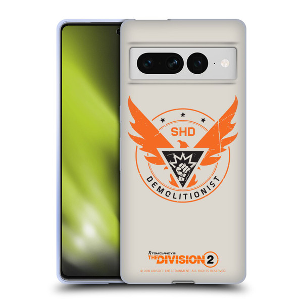 Tom Clancy's The Division 2 Logo Art Demolitionist Soft Gel Case for Google Pixel 7 Pro