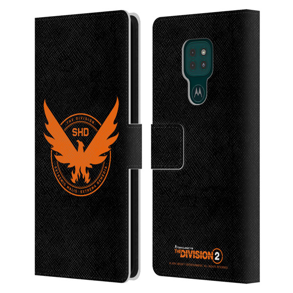 Tom Clancy's The Division 2 Logo Art Phoenix Leather Book Wallet Case Cover For Motorola Moto G9 Play