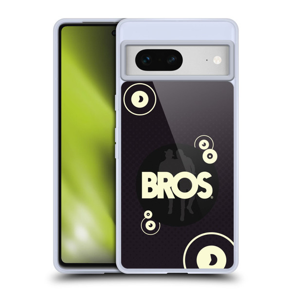 BROS Logo Art Retro Soft Gel Case for Google Pixel 7