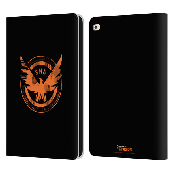 Tom Clancy's The Division Key Art Logo Black Leather Book Wallet Case Cover For Apple iPad Air 2 (2014)
