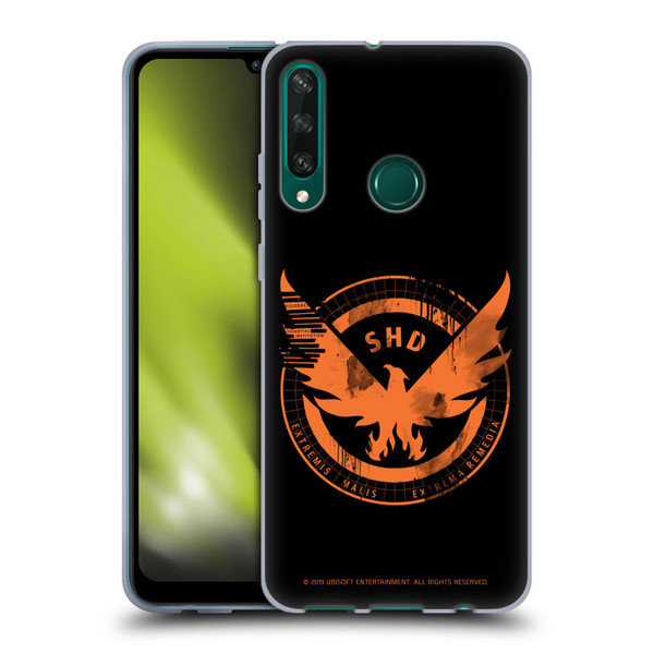 Tom Clancy's The Division Key Art Logo Black Soft Gel Case for Huawei Y6p