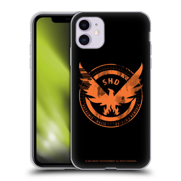 Tom Clancy's The Division Key Art Logo Black Soft Gel Case for Apple iPhone 11