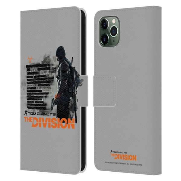 Tom Clancy's The Division Key Art Character Leather Book Wallet Case Cover For Apple iPhone 11 Pro Max