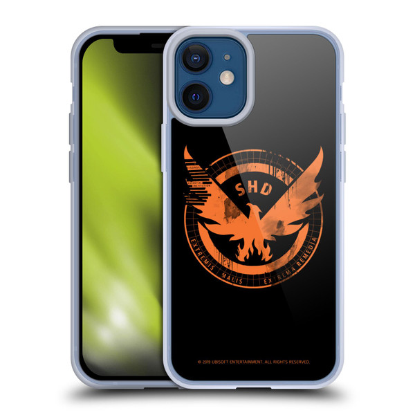 Tom Clancy's The Division Key Art Logo Black Soft Gel Case for Apple iPhone 12 Mini