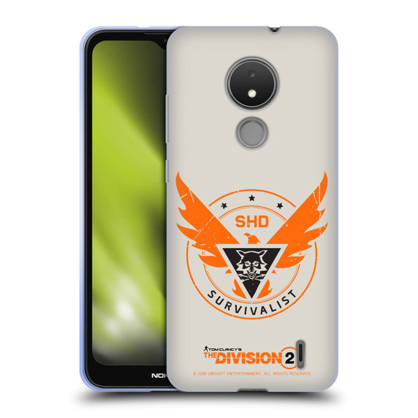 Tom Clancy's The Division 2 Logo Art Survivalist Soft Gel Case for Nokia C21