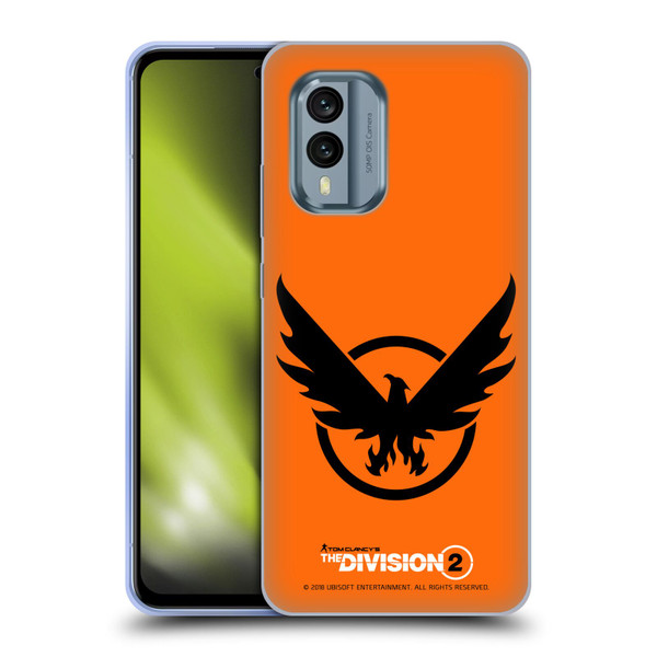 Tom Clancy's The Division 2 Logo Art Phoenix 2 Soft Gel Case for Nokia X30