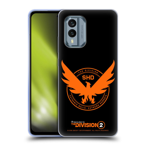 Tom Clancy's The Division 2 Logo Art Phoenix Soft Gel Case for Nokia X30