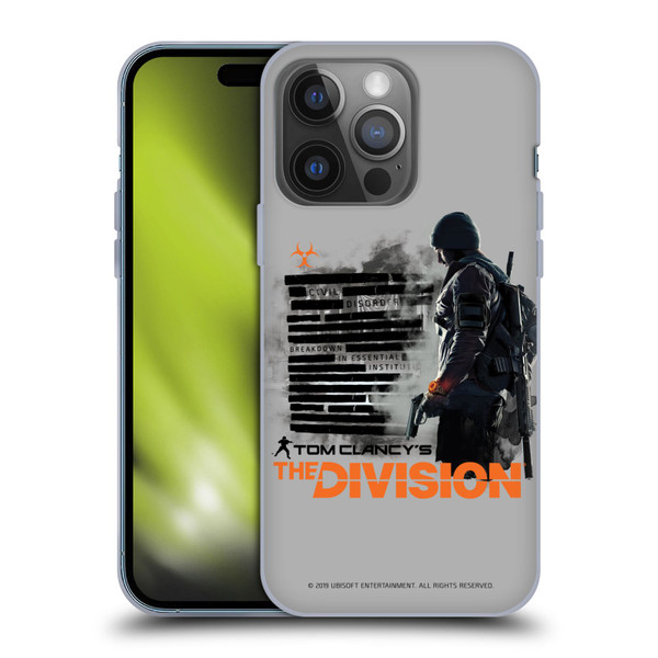 Tom Clancy's The Division Key Art Character Soft Gel Case for Apple iPhone 14 Pro