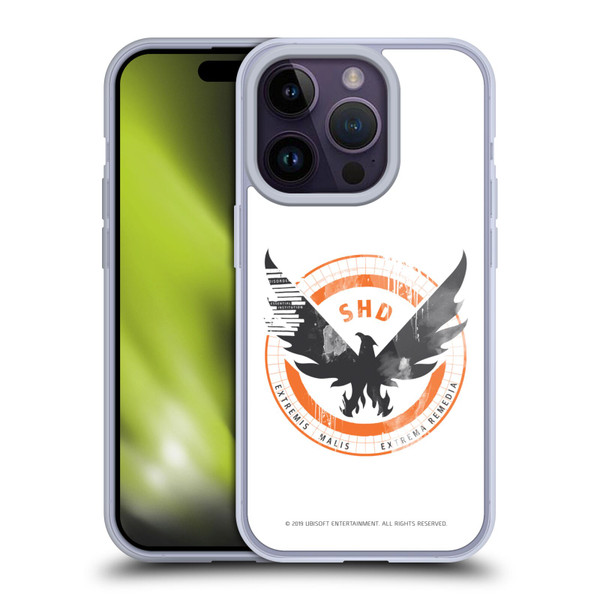 Tom Clancy's The Division Key Art Logo White Soft Gel Case for Apple iPhone 14 Pro