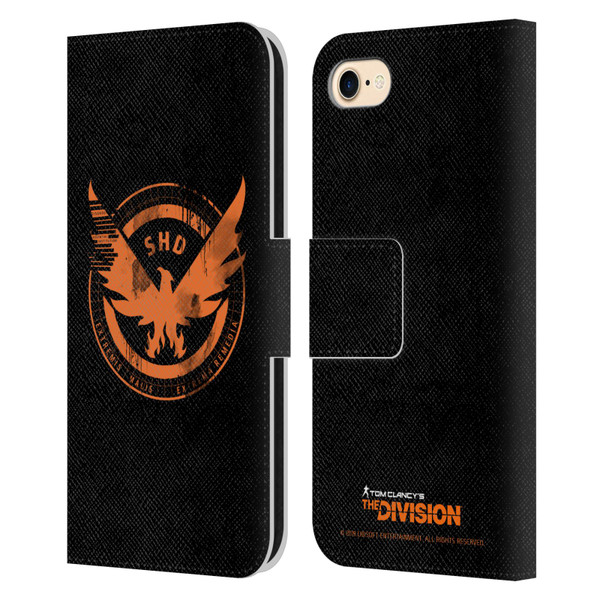 Tom Clancy's The Division Key Art Logo Black Leather Book Wallet Case Cover For Apple iPhone 7 / 8 / SE 2020 & 2022