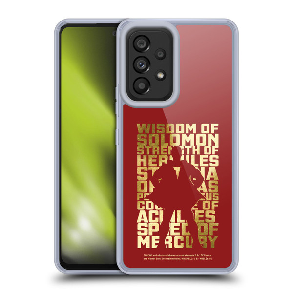 Shazam! 2019 Movie Character Art Typography Soft Gel Case for Samsung Galaxy A53 5G (2022)
