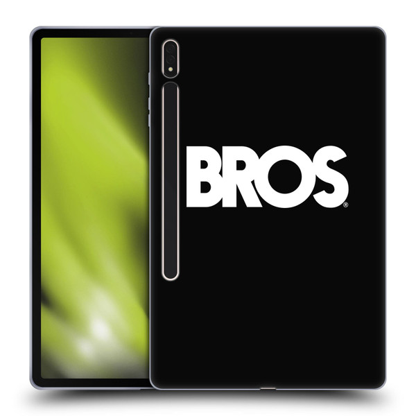 BROS Logo Art Text Soft Gel Case for Samsung Galaxy Tab S8 Plus