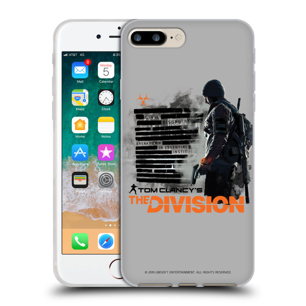 Tom Clancy's The Division Key Art Character Soft Gel Case for Apple iPhone 7 Plus / iPhone 8 Plus