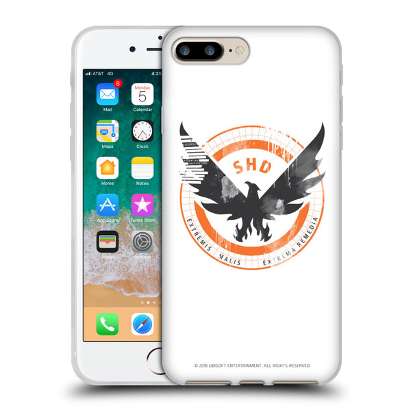 Tom Clancy's The Division Key Art Logo White Soft Gel Case for Apple iPhone 7 Plus / iPhone 8 Plus