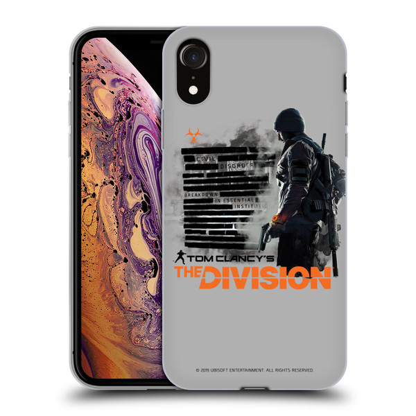 Tom Clancy's The Division Key Art Character Soft Gel Case for Apple iPhone XR