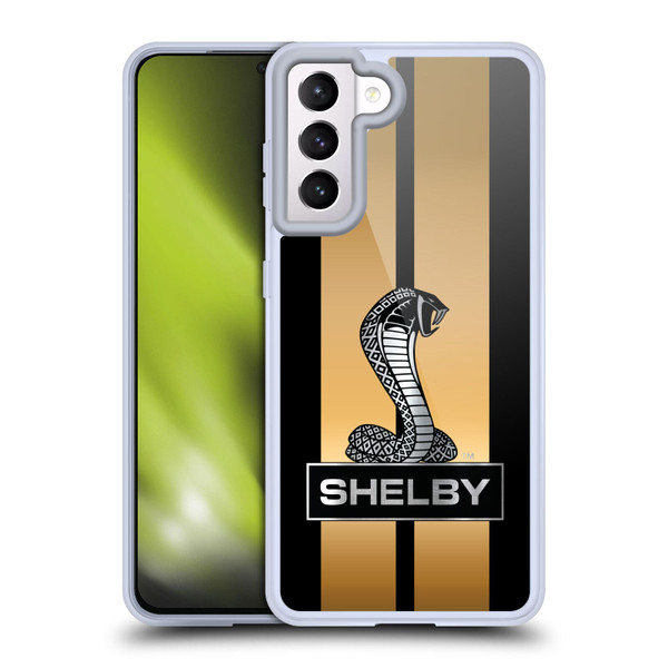 Shelby Car Graphics Gold Soft Gel Case for Samsung Galaxy S21 5G & MagSafe