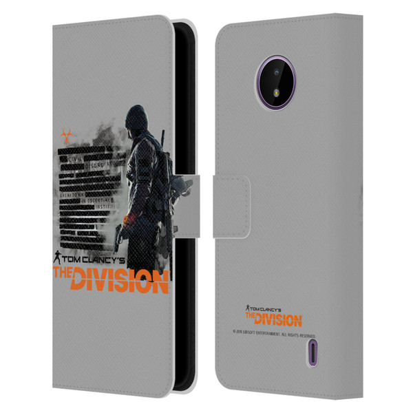 Tom Clancy's The Division Key Art Character Leather Book Wallet Case Cover For Nokia C10 / C20