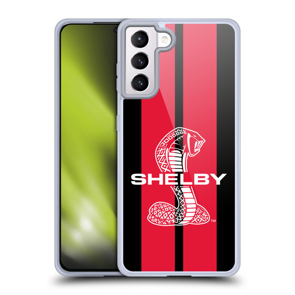 Shelby Car Graphics Red Soft Gel Case for Samsung Galaxy S21+ 5G & MagSafe