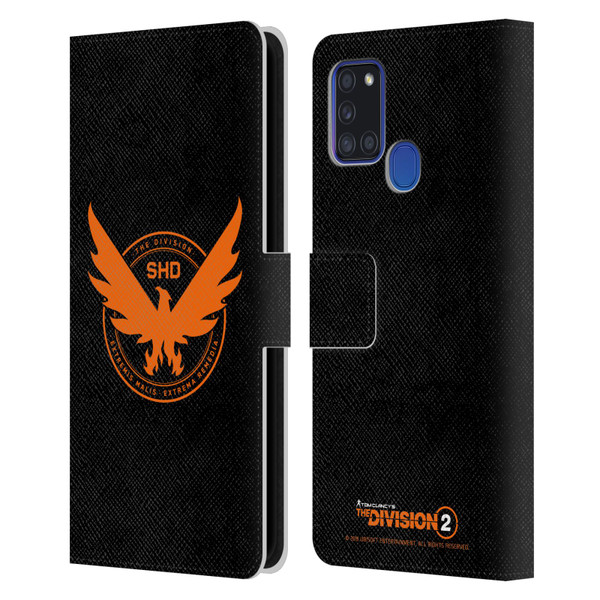 Tom Clancy's The Division 2 Logo Art Phoenix Leather Book Wallet Case Cover For Samsung Galaxy A21s (2020)