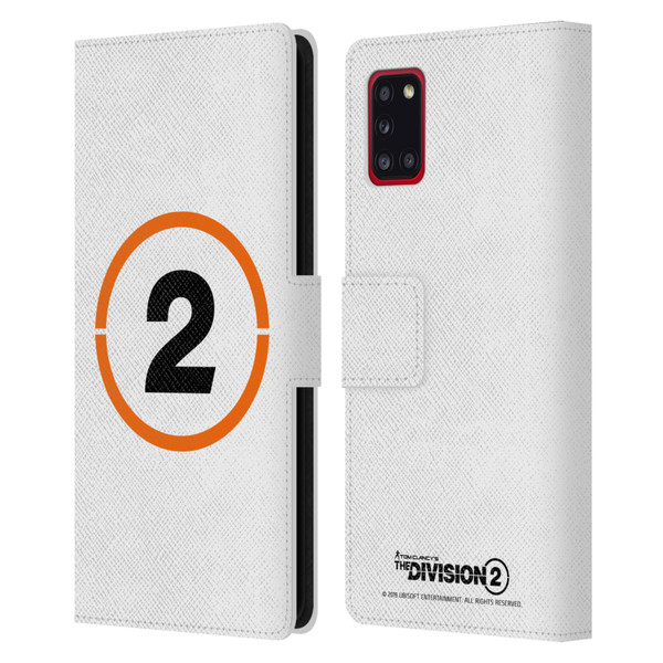 Tom Clancy's The Division 2 Logo Art Ring 2 Leather Book Wallet Case Cover For Samsung Galaxy A31 (2020)