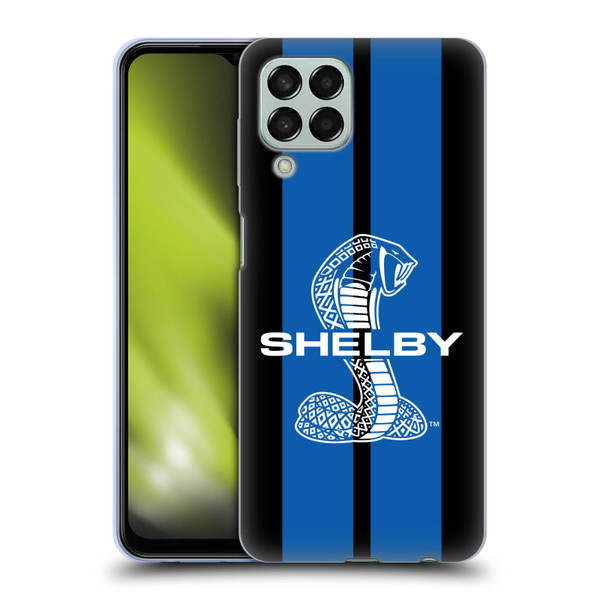 Shelby Car Graphics Blue Soft Gel Case for Samsung Galaxy M33 (2022)