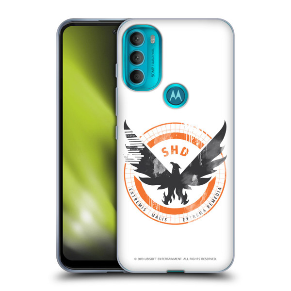 Tom Clancy's The Division Key Art Logo White Soft Gel Case for Motorola Moto G71 5G