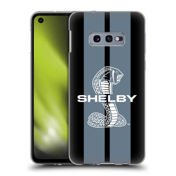 Shelby Car Graphics Gray Soft Gel Case for Samsung Galaxy S10e