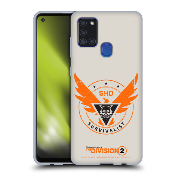Tom Clancy's The Division 2 Logo Art Survivalist Soft Gel Case for Samsung Galaxy A21s (2020)