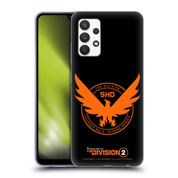 Tom Clancy's The Division 2 Logo Art Phoenix Soft Gel Case for Samsung Galaxy A32 (2021)