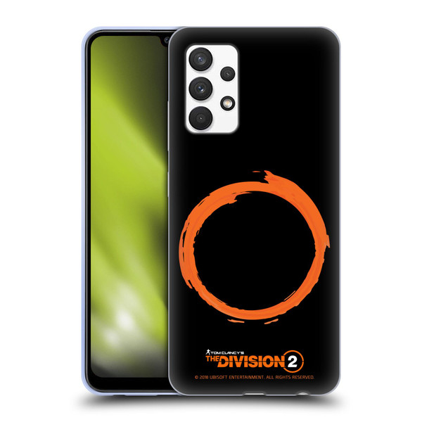 Tom Clancy's The Division 2 Logo Art Ring Soft Gel Case for Samsung Galaxy A32 (2021)