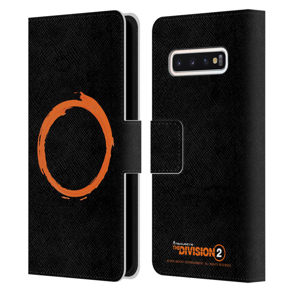 Tom Clancy's The Division 2 Logo Art Ring Leather Book Wallet Case Cover For Samsung Galaxy S10