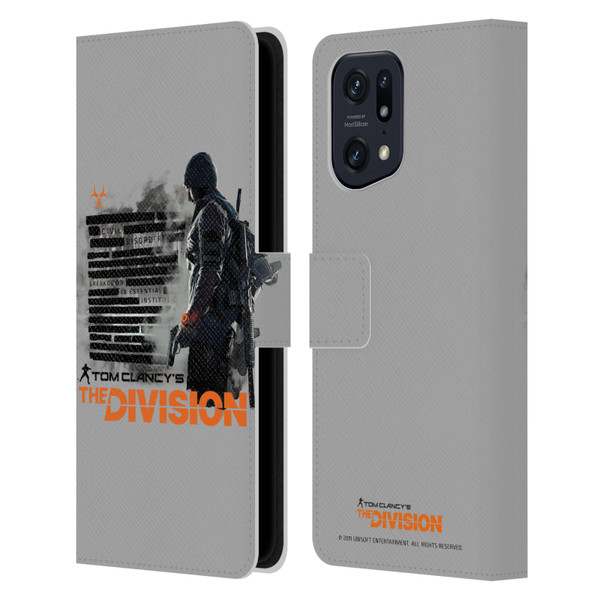 Tom Clancy's The Division Key Art Character Leather Book Wallet Case Cover For OPPO Find X5