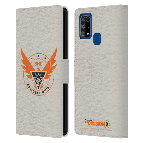 Tom Clancy's The Division 2 Logo Art Demolitionist Leather Book Wallet Case Cover For Samsung Galaxy M31 (2020)