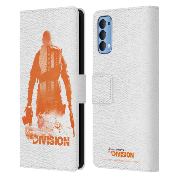 Tom Clancy's The Division Key Art Character 3 Leather Book Wallet Case Cover For OPPO Reno 4 5G