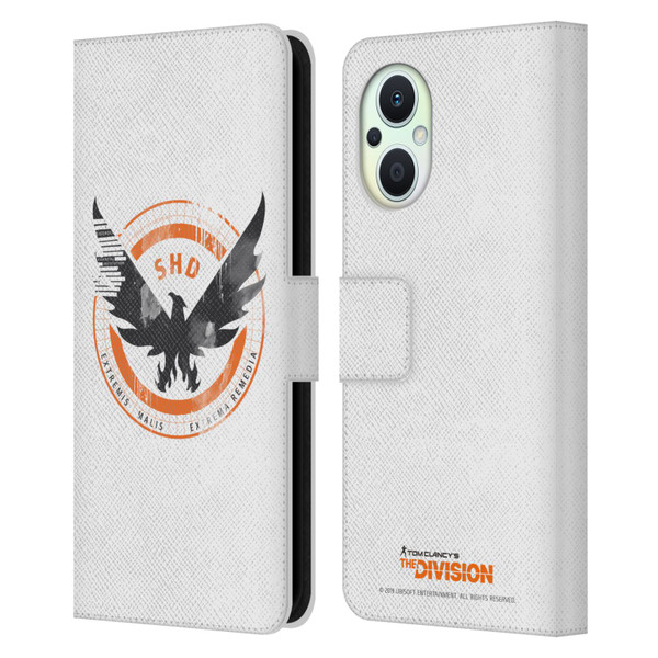 Tom Clancy's The Division Key Art Logo White Leather Book Wallet Case Cover For OPPO Reno8 Lite