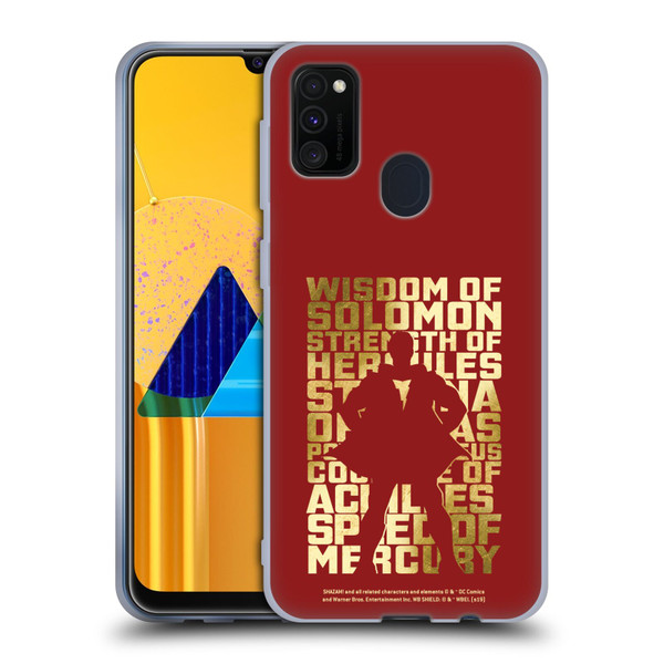 Shazam! 2019 Movie Character Art Typography Soft Gel Case for Samsung Galaxy M30s (2019)/M21 (2020)
