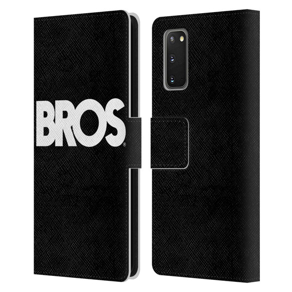 BROS Logo Art Text Leather Book Wallet Case Cover For Samsung Galaxy S20 / S20 5G