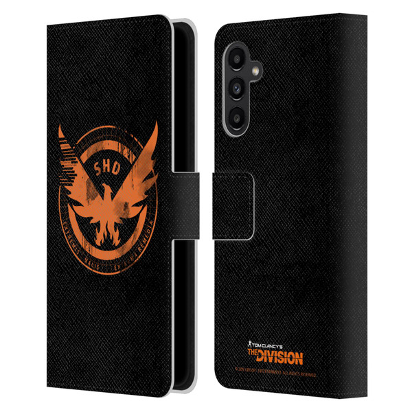 Tom Clancy's The Division Key Art Logo Black Leather Book Wallet Case Cover For Samsung Galaxy A13 5G (2021)