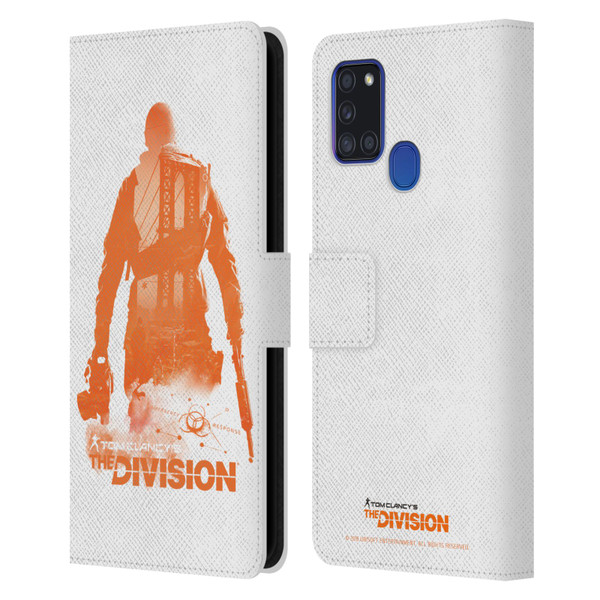 Tom Clancy's The Division Key Art Character 3 Leather Book Wallet Case Cover For Samsung Galaxy A21s (2020)