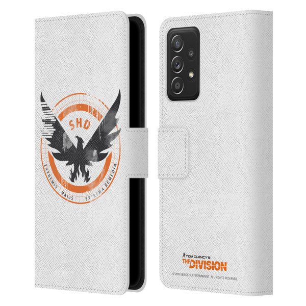 Tom Clancy's The Division Key Art Logo White Leather Book Wallet Case Cover For Samsung Galaxy A53 5G (2022)