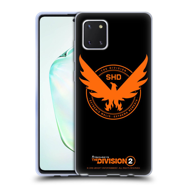 Tom Clancy's The Division 2 Logo Art Phoenix Soft Gel Case for Samsung Galaxy Note10 Lite