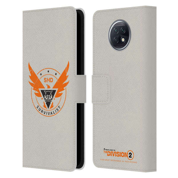 Tom Clancy's The Division 2 Logo Art Survivalist Leather Book Wallet Case Cover For Xiaomi Redmi Note 9T 5G