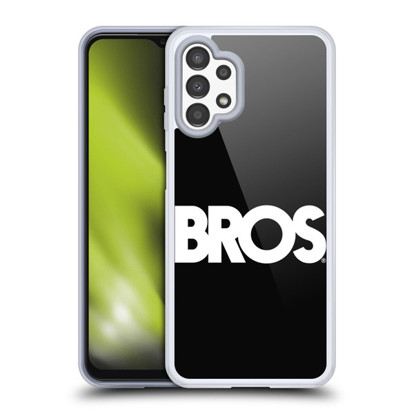 BROS Logo Art Text Soft Gel Case for Samsung Galaxy A13 (2022)