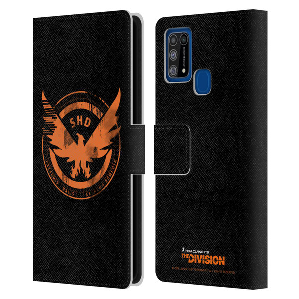 Tom Clancy's The Division Key Art Logo Black Leather Book Wallet Case Cover For Samsung Galaxy M31 (2020)