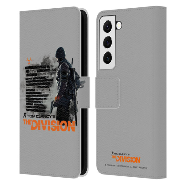 Tom Clancy's The Division Key Art Character Leather Book Wallet Case Cover For Samsung Galaxy S22 5G