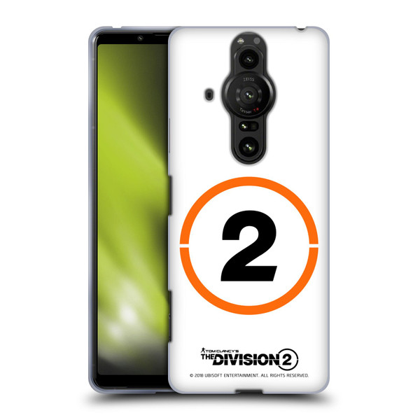 Tom Clancy's The Division 2 Logo Art Ring 2 Soft Gel Case for Sony Xperia Pro-I